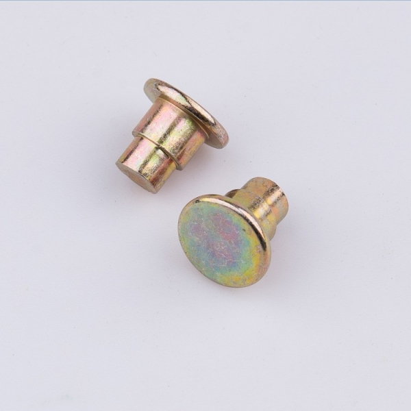 Color Zinc Flat Head Solid Step Rivet With ISO Certificate