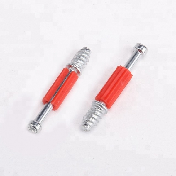 Hot Sale Carbon Steel Galvanized Kd Fitting Connector High Tensile Plastic Bolt For Secrewing Into Sleeves Or Dowels